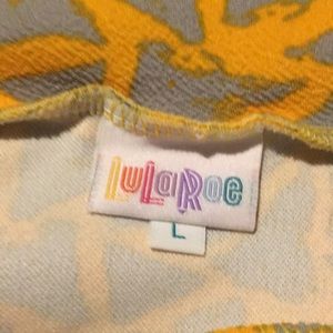 LuLaRoe Skirts - 🔴LAST CALL🔴 LuLaRoe Yellow Triangle Cassie Skirt LuLaRoe Skirts - 🔴LAST CALL🔴 LuLaRoe Yellow Triangle Cassie Skirt